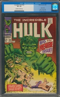 1968 Marvel Comics "Incredible Hulk" #102 - The Origin Retold - CGC 8.5